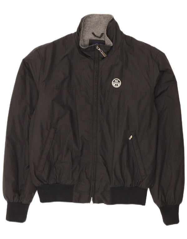North Sails Mens Bomber Jacket UK 42 XL Black Polyamide