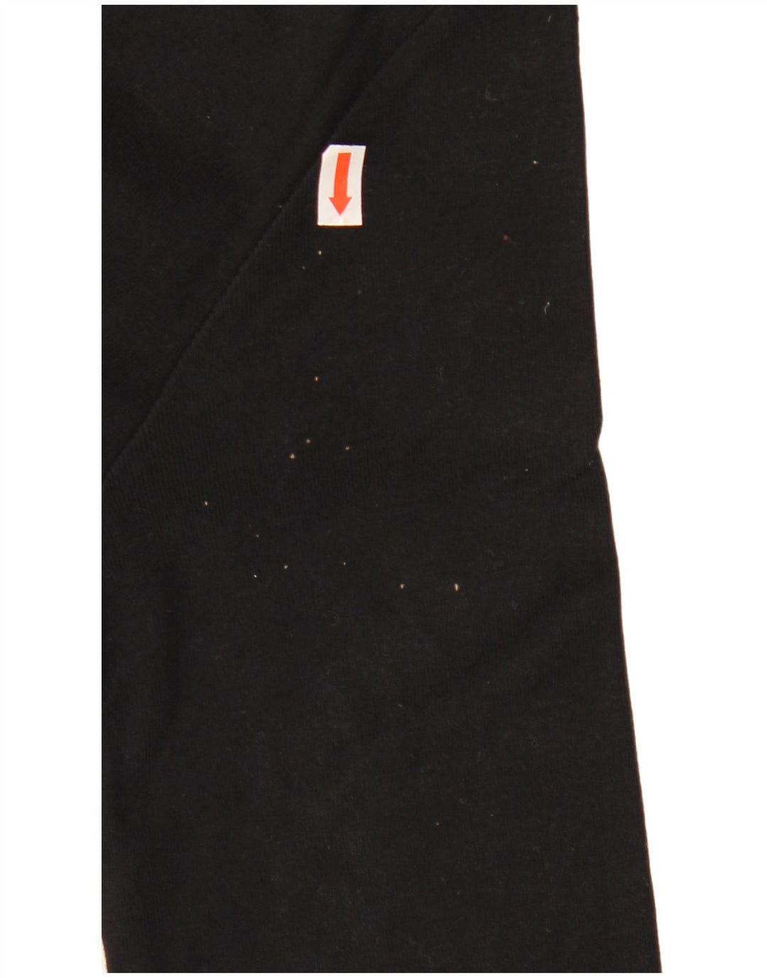 ARMANI JEANS Womens Graphic Top 3/4 Sleeve UK 12 Medium Black Cotton