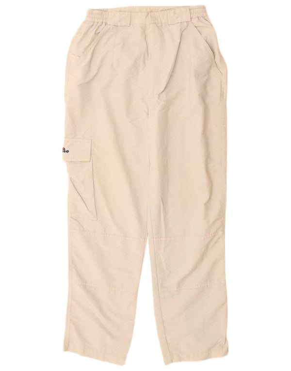 Ellesse Mens Straight Cargo Trousers Medium W30 L30 Beige Polyamide