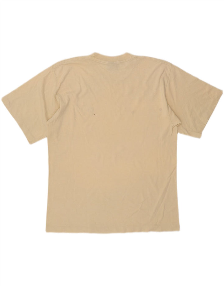 Champion Mens T-Shirt Top Large Beige