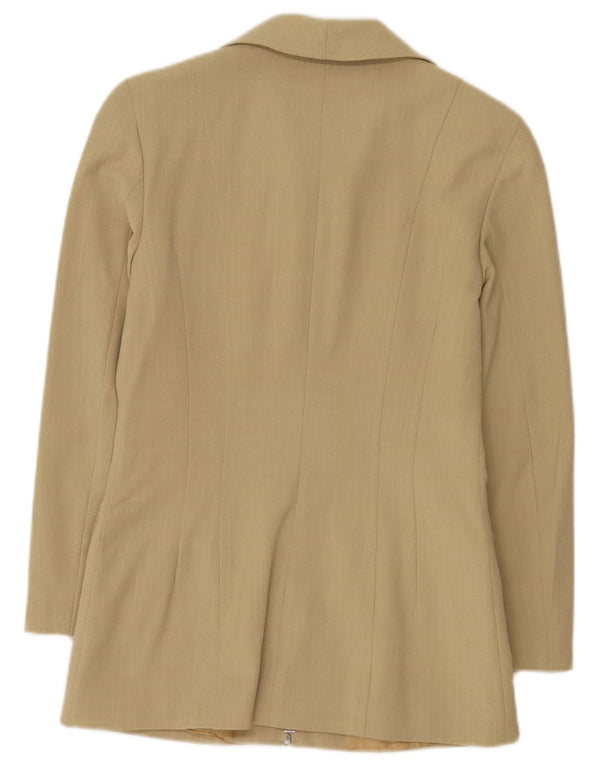 Marc Aurel Womens Full Zip Blazer Jacket IT 36 XS Yellow Polyester