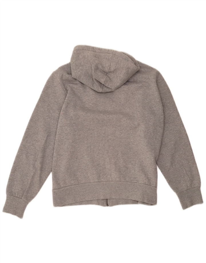 Lotto Mens Zip Hoodie Sweater IT 46 Small Grey Cotton