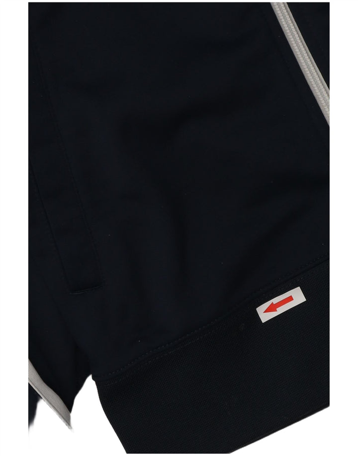 NIKE Mens Tracksuit Top Jacket Small Navy Blue Colourblock Polyester