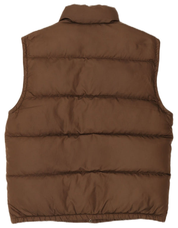 Ralph Lauren Mens Padded Gilet UK 38 Medium Brown Polyester