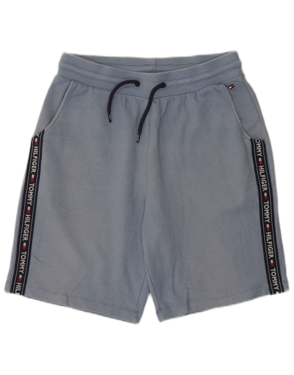 Tommy Hilfiger Mens Graphic Sport Shorts Large Blue Cotton
