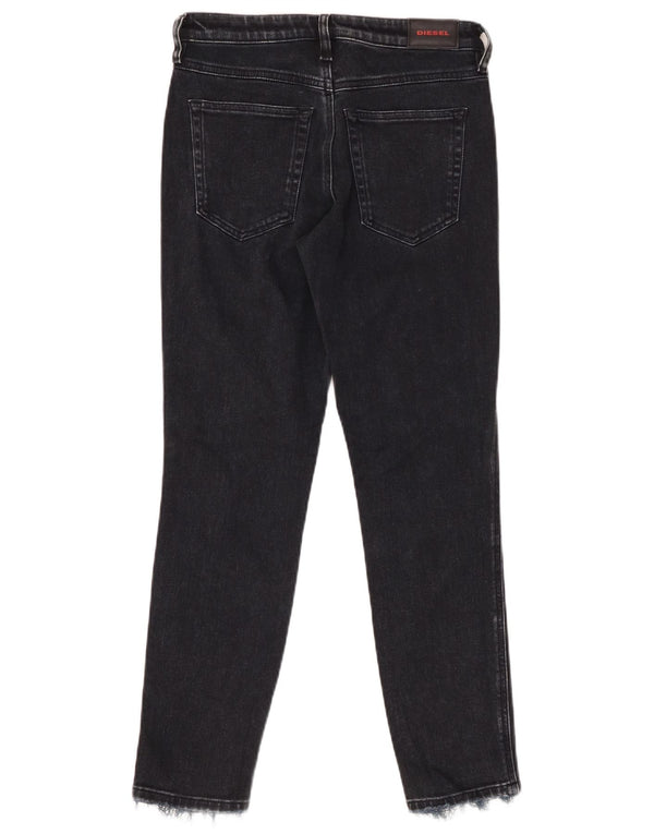DIESEL Womens Babhila Regular Fit Slim Skinny Jeans W27 L27 Black Cotton
