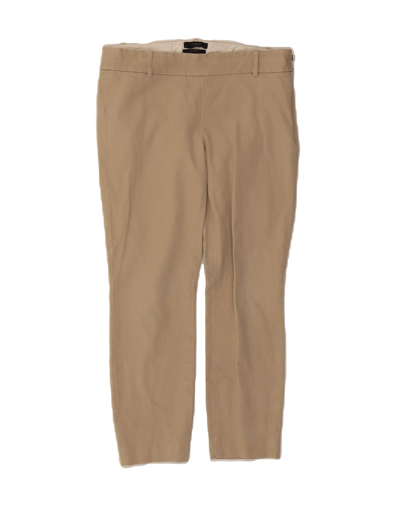 J. CREW Womens Minnie Slim Cropped Trousers US 4 Small W27 L24 Beige Vintage J. Crew and Second-Hand J. Crew from Messina Hembry 