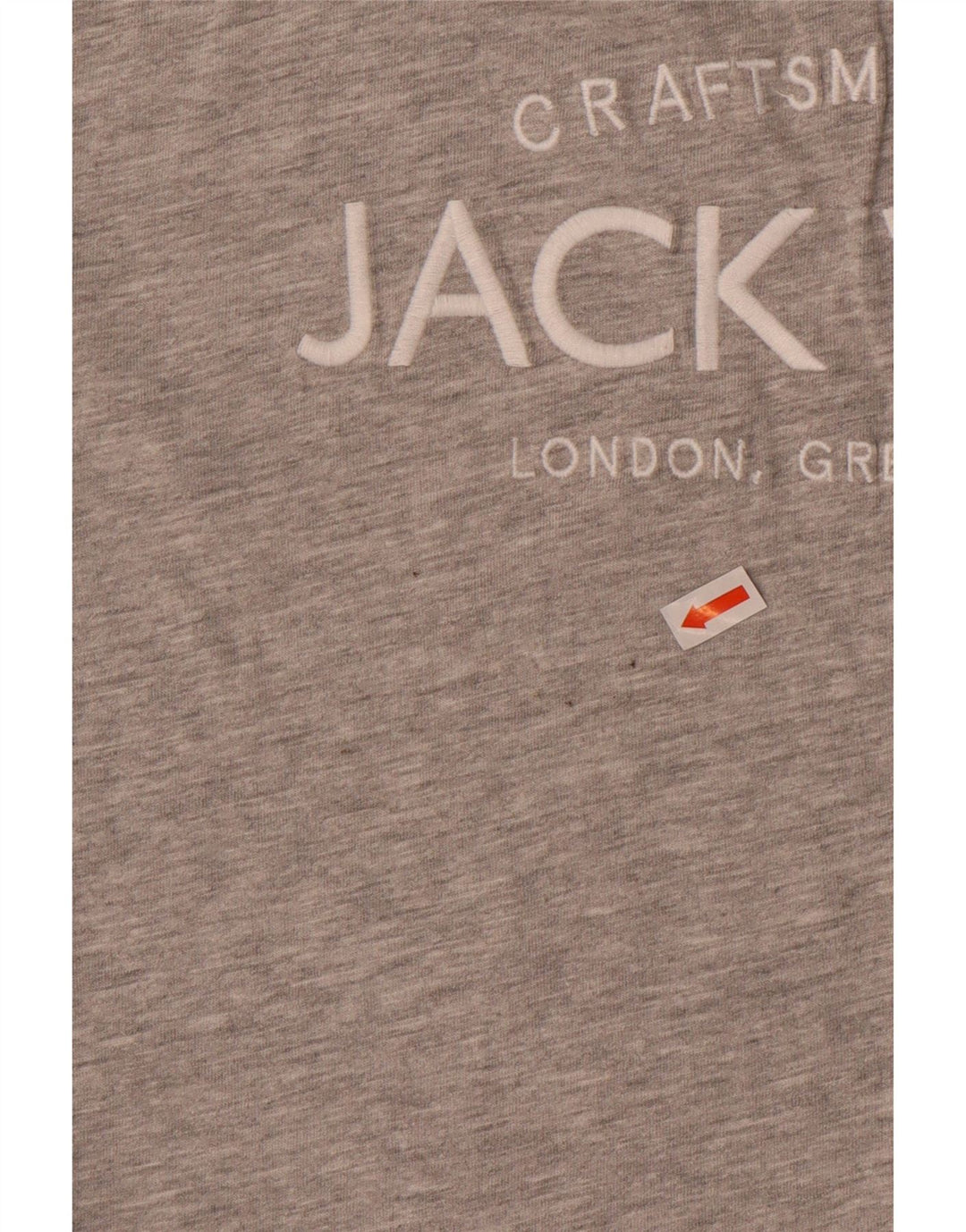 JACK WILLS Womens Oversized Graphic T-Shirt Top UK 10 Small Grey Cotton