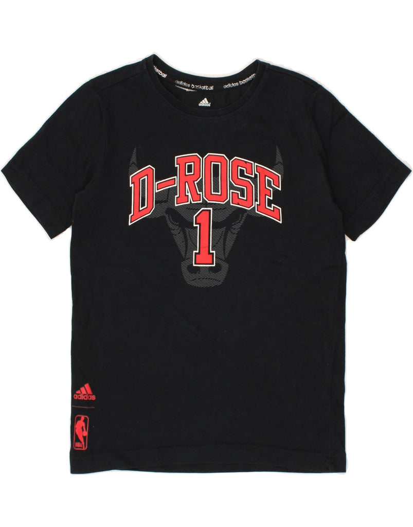 ADIDAS Boys D-Rose Graphic T-Shirt Top 9-10 Years Small  Black | Vintage Adidas | Thrift | Second-Hand Adidas | Used Clothing | Messina Hembry 