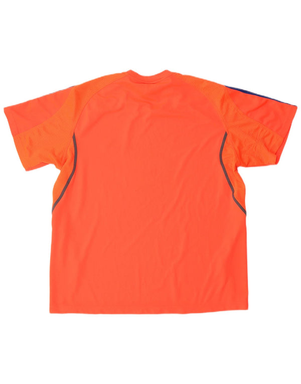 ADIDAS Mens T-Shirt Top Large Red Polyester