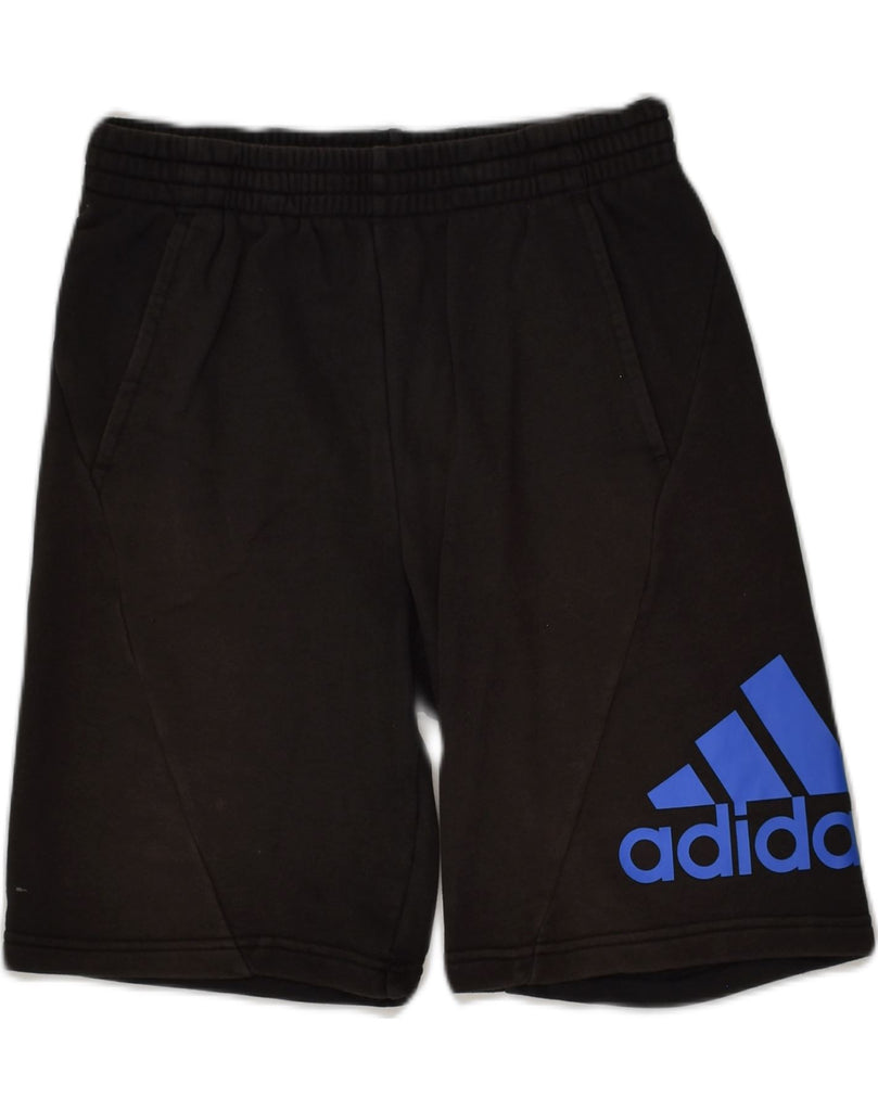 ADIDAS Mens Graphic Sport Shorts Small Black | Vintage Adidas | Thrift | Second-Hand Adidas | Used Clothing | Messina Hembry 