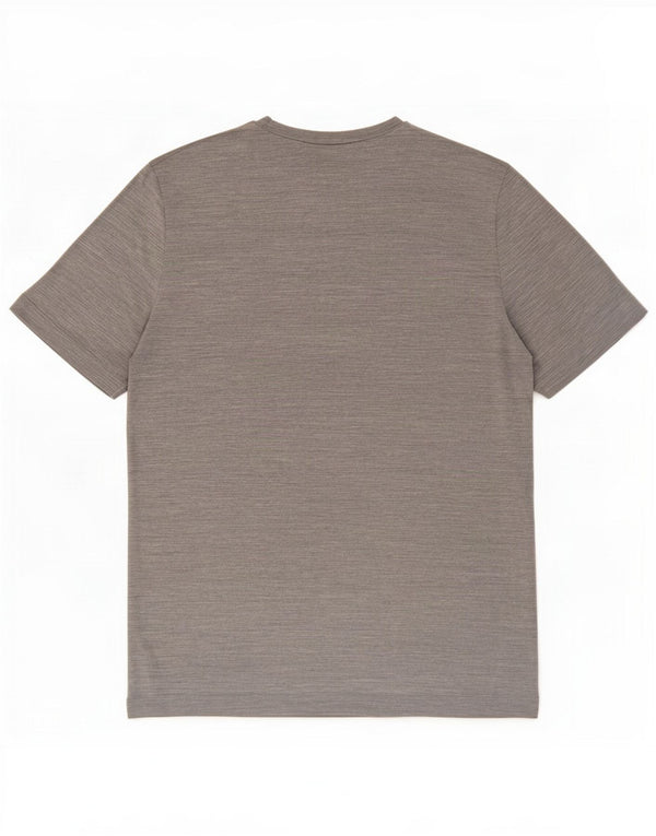 Cos Mens T-Shirt Top Medium Grey Flecked Silk