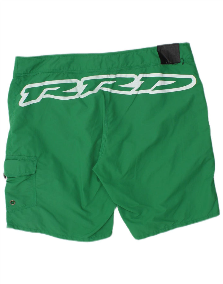 RRD Mens Graphic Swimming Shorts Large  Green