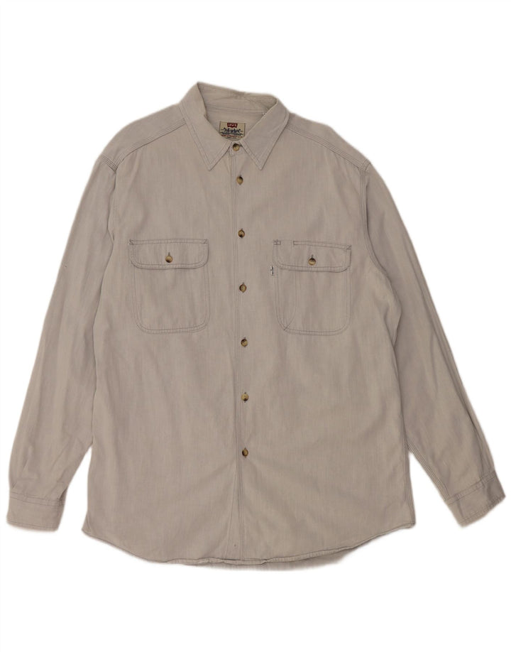 Levi's Mens Denim Shirt XL Grey