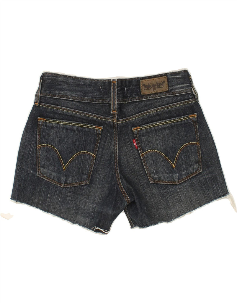 LEVI'S Womens 570 Denim Shorts W26 Small Blue Cotton Vintage Levi's and Second-Hand Levi's from Messina Hembry 