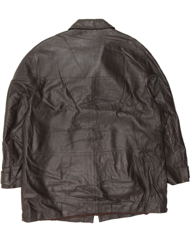 PIERRE CARDIN Mens Leather Jacket IT 58 4XL Brown Leather Vintage Pierre Cardin and Second-Hand Pierre Cardin from Messina Hembry 