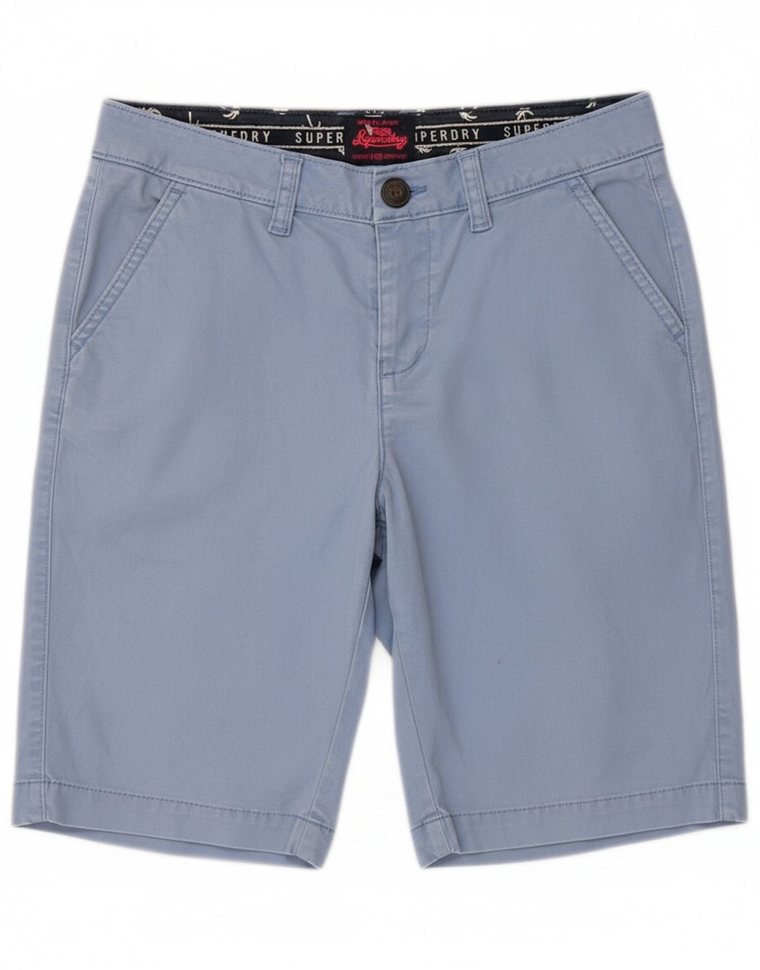 Superdry Mens Chino Shorts XS W30  Blue Cotton