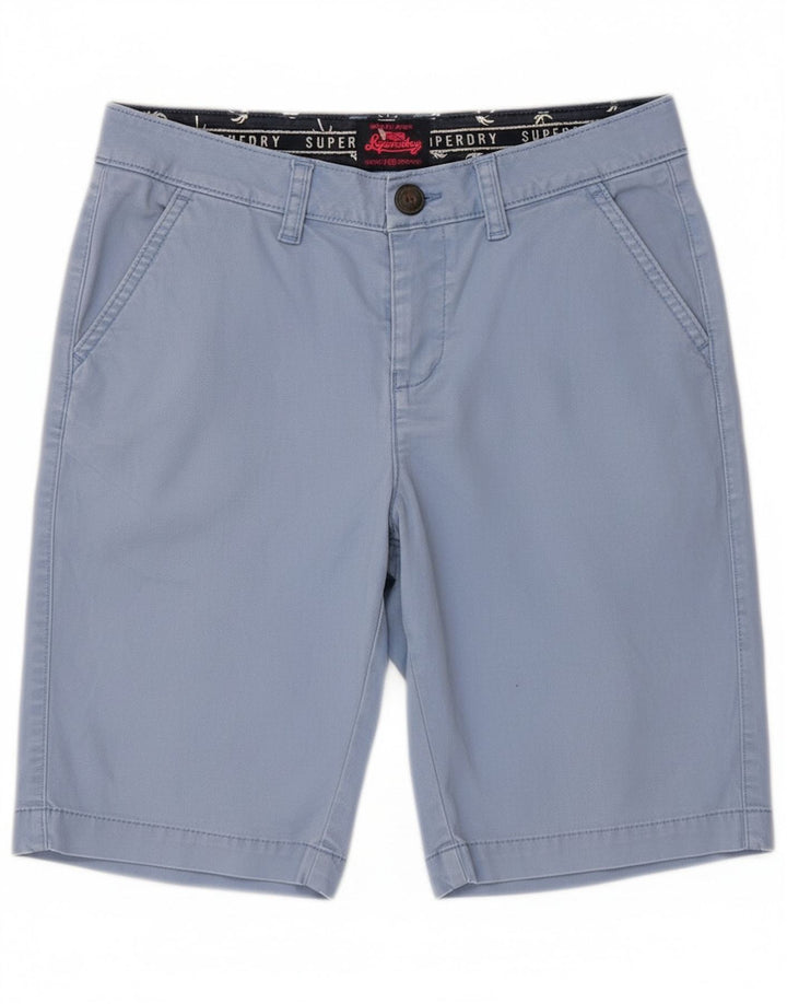Superdry Mens Chino Shorts XS W30  Blue Cotton