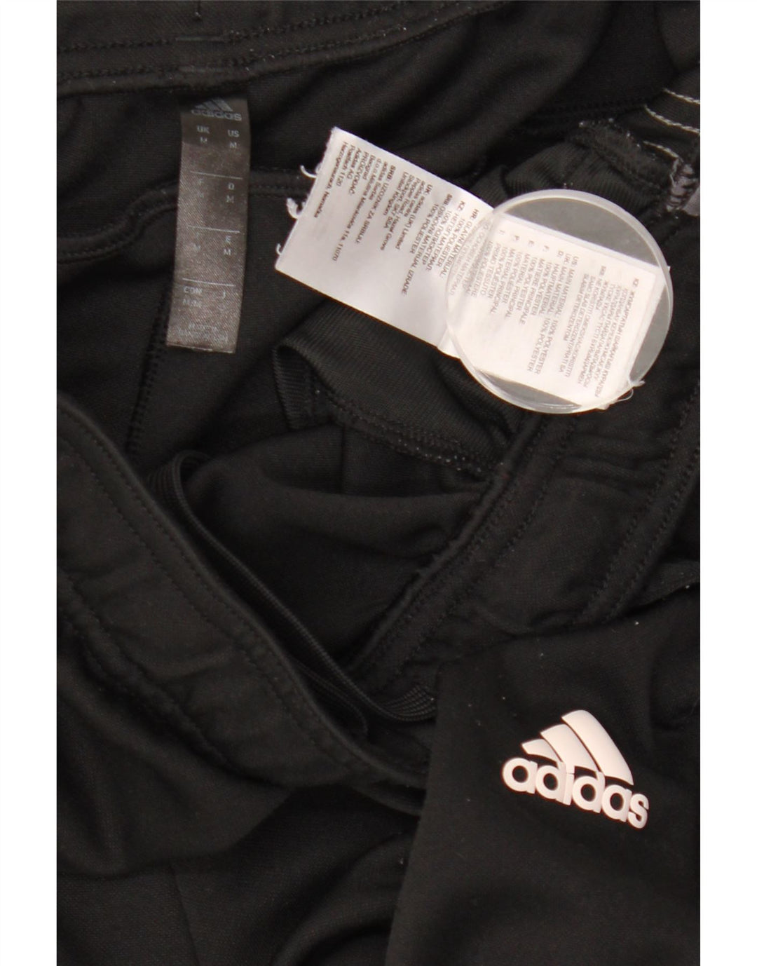 Adidas Mens Tracksuit Trousers Medium  Black Polyester