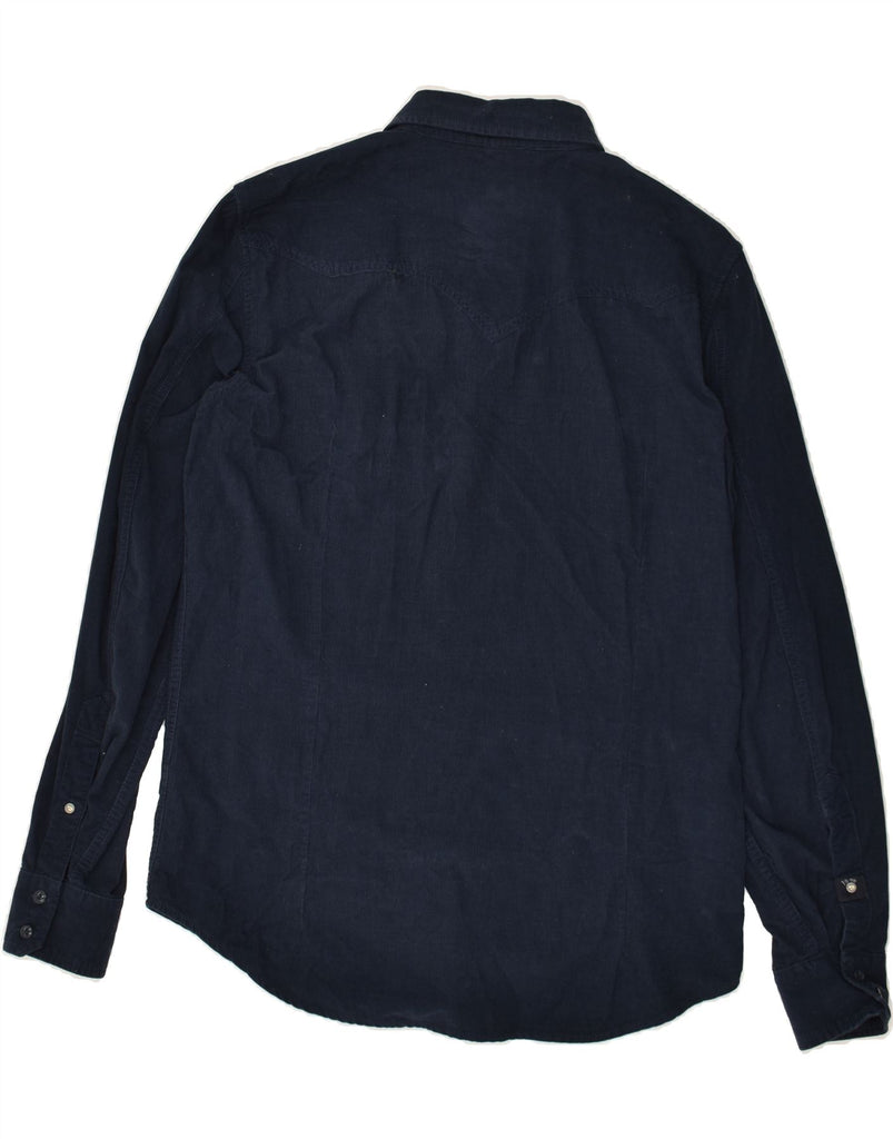 DIESEL Mens Regular Fit Corduroy Shirt Large Navy Blue Cotton | Vintage Diesel | Thrift | Second-Hand Diesel | Used Clothing | Messina Hembry 