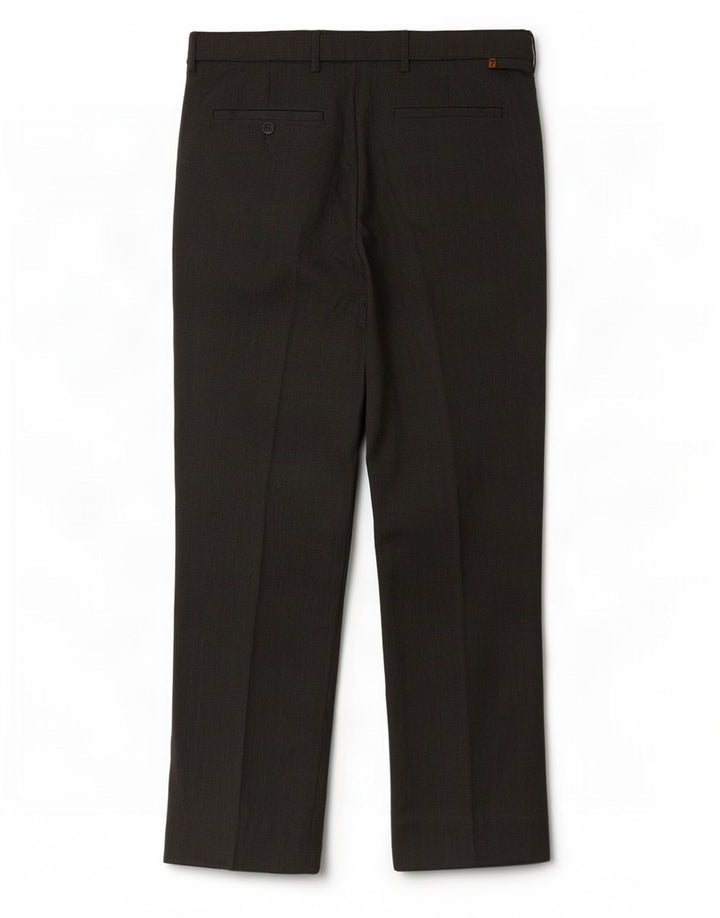 Farah Mens Straight Suit Trousers W36 L31 Grey Houndstooth Polyester