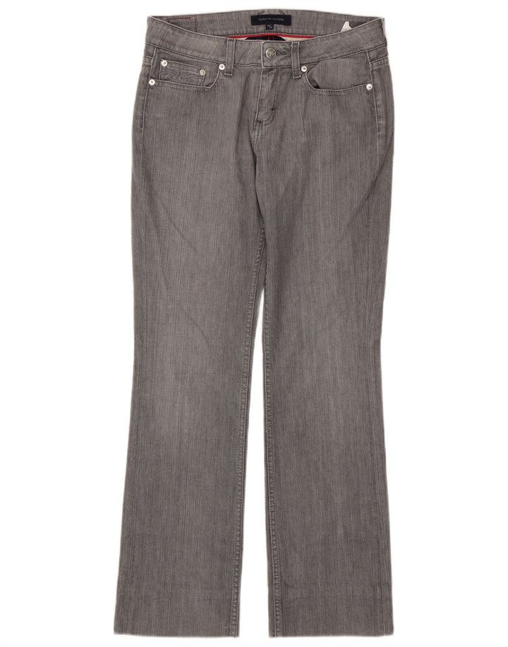 TOMMY HILFIGER Womens Straight Jeans W28 L30 Grey Cotton