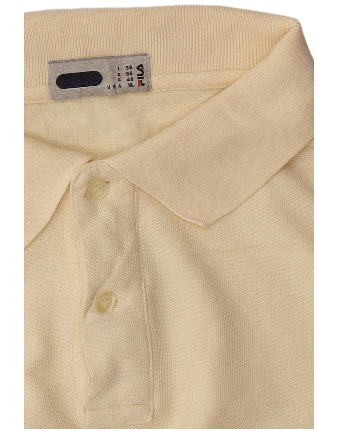 FILA Mens Polo Shirt IT 56 2XL Yellow