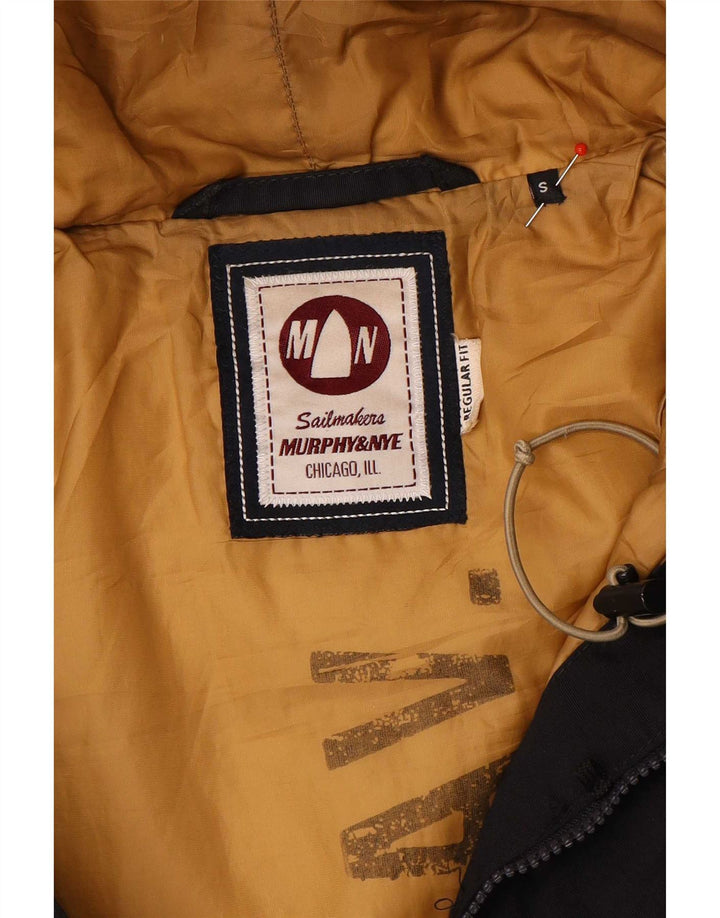Murphy & Nye Mens Sailmakers Hooded Padded Coat UK 36 Small Black