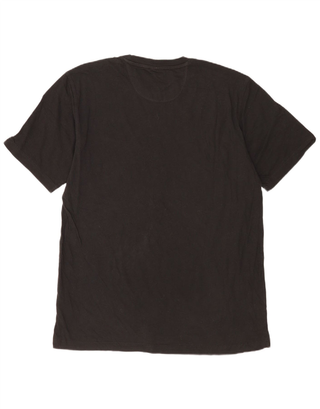 Adidas Mens T-Shirt Top Large Black Cotton