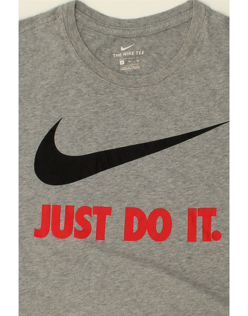 NIKE Mens Graphic T-Shirt Top XL Grey Cotton | Vintage Nike | Thrift | Second-Hand Nike | Used Clothing | Messina Hembry 