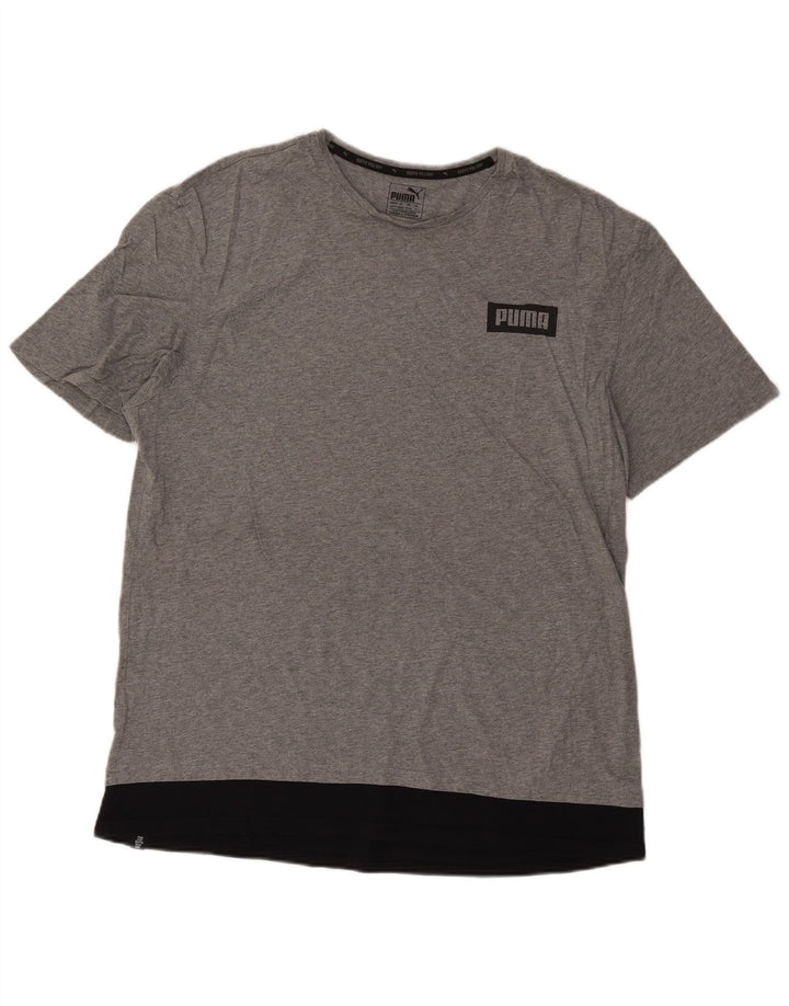 Puma Mens Graphic T-Shirt Top XL Grey