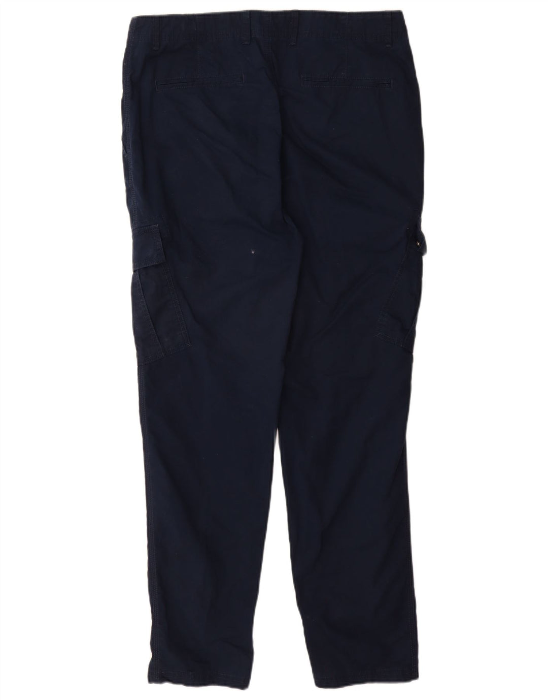 Marks & Spencer Mens Slim Cargo Trousers W36 L31 Navy Blue Cotton