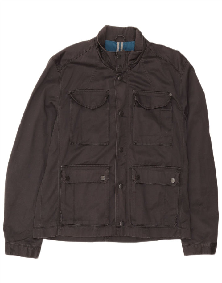 Ted Baker Mens Utility Jacket Size 5 XL Grey Cotton