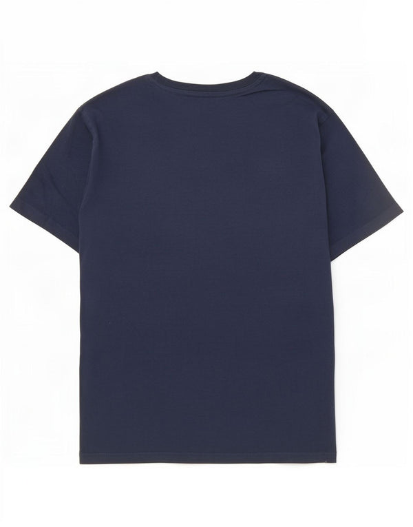 Fila Mens Tennis Graphic T-Shirt Top Small Navy Blue Cotton