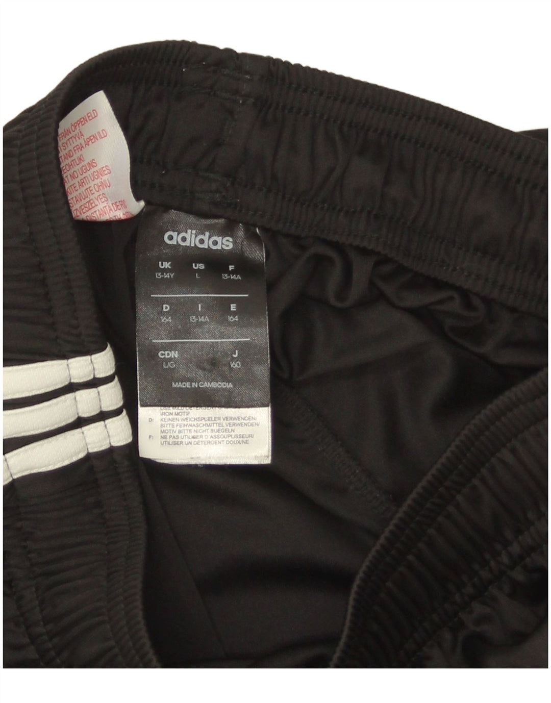 Adidas Boys Climalite Sport Shorts 13-14 Years  Black Polyester