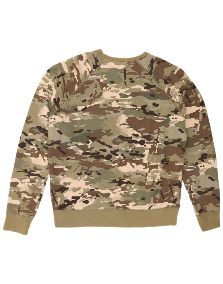 Dockers Mens Graphic Sweatshirt Jumper Large Green Camouflage Army