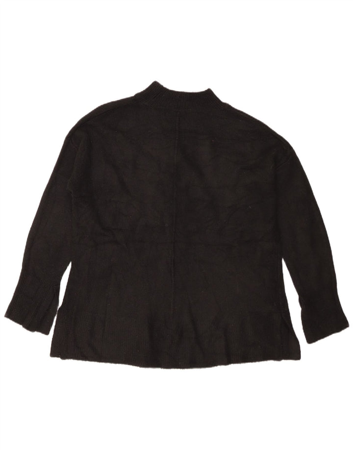 Marks & Spencer Womens Turtle Neck Jumper Sweater UK 14 Medium Black
