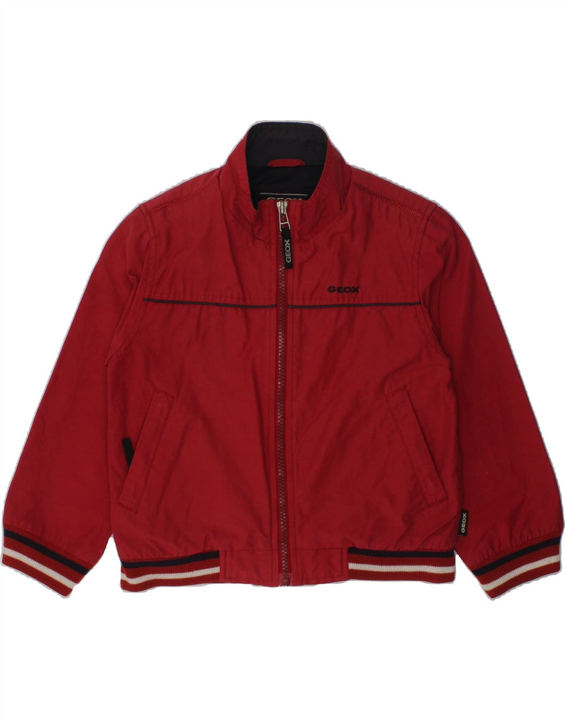 GEOX Boys Bomber Jacket 3-4 Years Red Cotton | Vintage Geox | Thrift | Second-Hand Geox | Used Clothing | Messina Hembry 