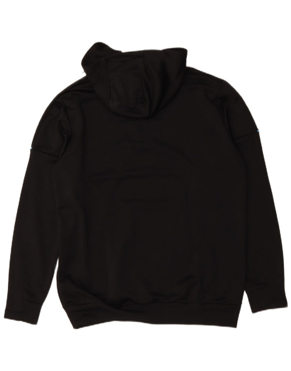 Adidas Mens Aeroready Zip Neck Hoodie Jumper Large Black Polyester