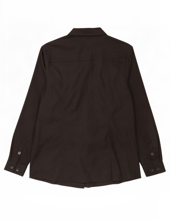 Marina Rinaldi Womens Shirt Size 21 Medium Black Cotton