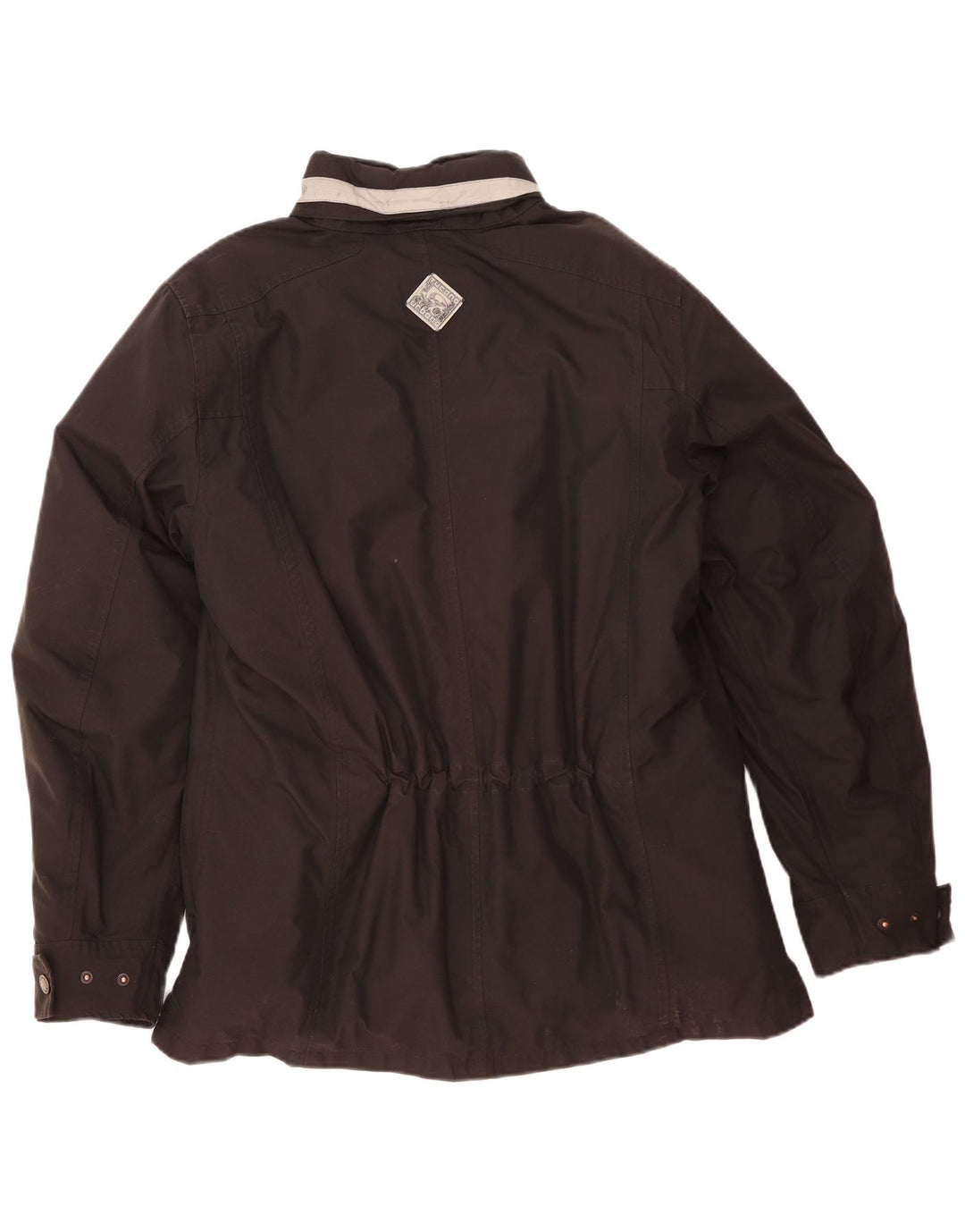 Tucano Urbano Mens Hooded Utility Jacket UK 40 Large Black Polyester