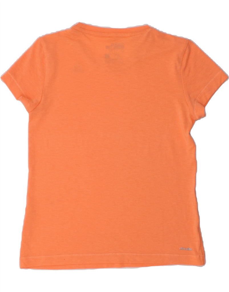 ADIDAS Girls Climalite T-Shirt Top 9-10 Years Orange | Vintage Adidas | Thrift | Second-Hand Adidas | Used Clothing | Messina Hembry 