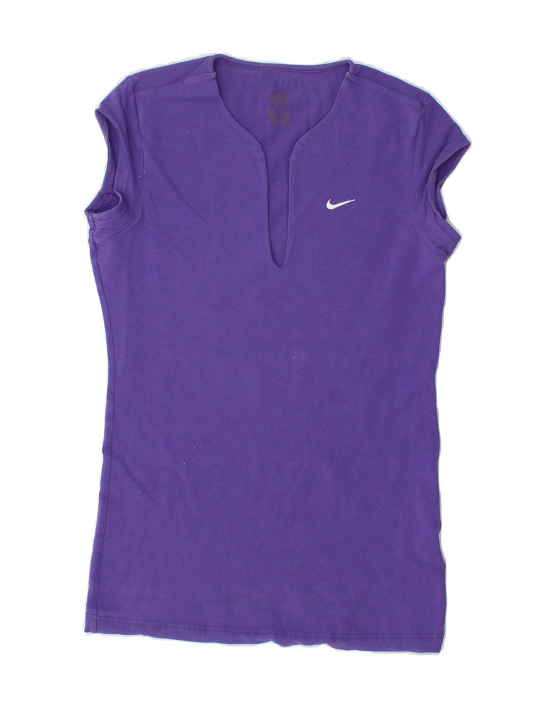 NIKE Womens T-Shirt Top UK 8 Small Purple Vintage Nike and Second-Hand Nike from Messina Hembry 
