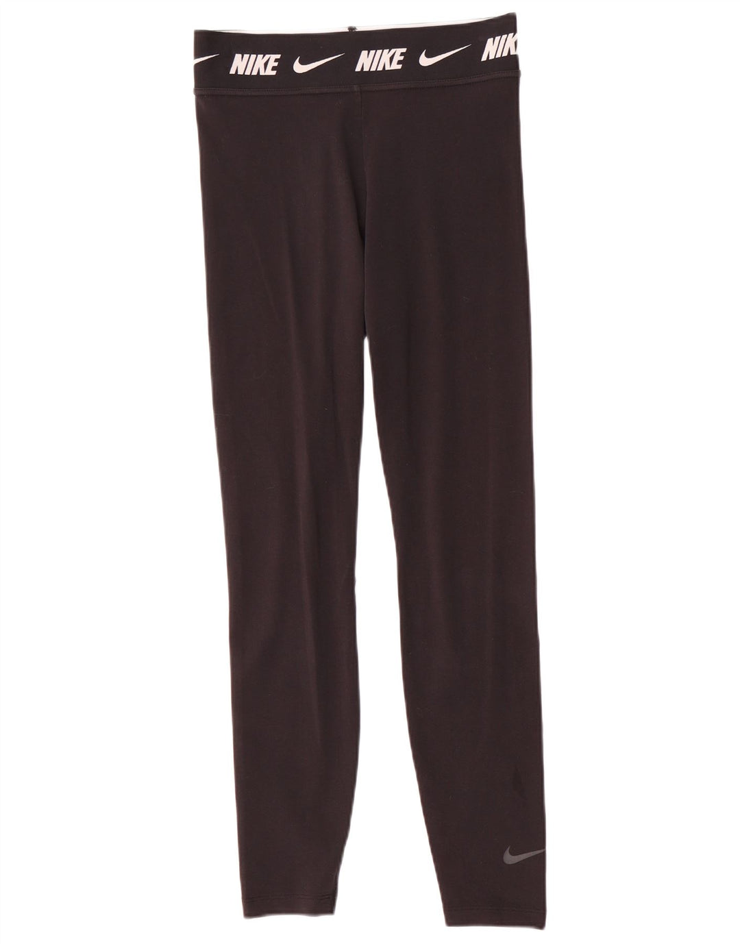 Nike Womens Graphic Leggings UK 10 Small Black Cotton