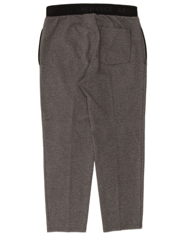 Armani Exchange Mens Tracksuit Trousers Medium  Grey Cotton