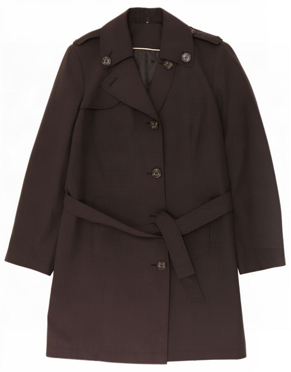 Marks & Spencer Womens Trench Coat UK 22 3XL Black Polyester
