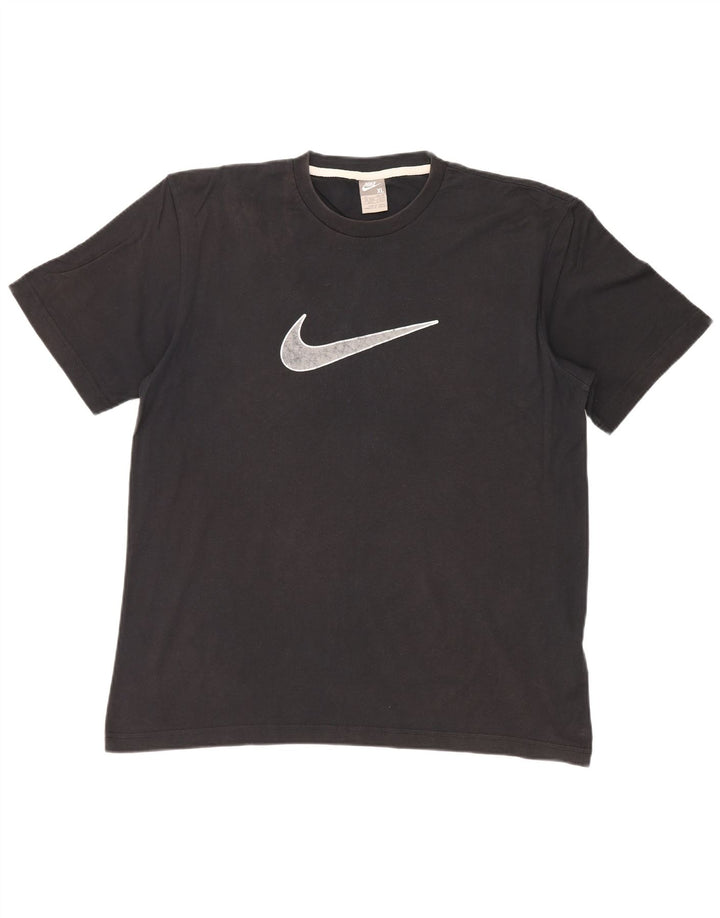 NIKE Mens Graphic T-Shirt Top UK 45/47 XL Black Cotton