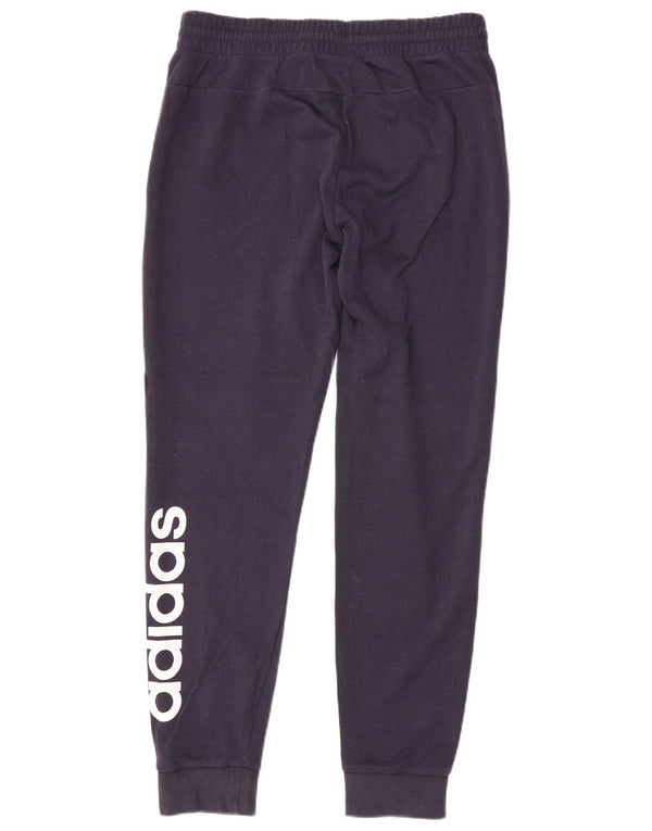 Adidas Womens Graphic Tracksuit Trousers Joggers UK 12/14 Medium Navy Blue