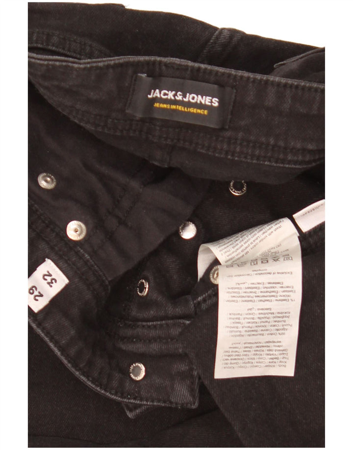 Jack & Jones Mens GLENN Slim Jeans W29 L32 Black Cotton