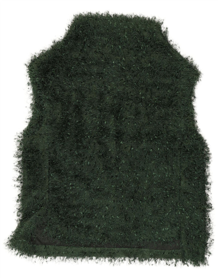 ZARA Womens Vest Tank Top UK 14 Medium Green Polyester